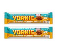 2 x Yorkie Salted Caramel Pretzel Milk Chocolate DUO Bar 66g - Limited Edition Milk Chocolate with Crunchy Pretzel Pieces & Salted Caramel Flavour - Chunky Chocolate Snack
