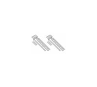 2 x Zanussi Integrated Fridge & Freezer Door Mounting Bracket Fixing Slide Kit