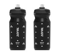 2 x ZEFAL SENSE SOFT 65 MTB ROAD BIKE BICYCLE CYCLING WATER DRINK BOTTLE - Black