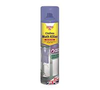 2 X Zero in Clothes Moth Killer (300 ml Aerosol, Transparent, Surface Treatment Spray, Kills Clothing Moths and Larvae in Household Storage Areas, Protects for up to 12 Months)