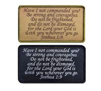 2"x4" Joshua 1:9 Tactical Jesus Bible Patch - Have I Not Commanded You Embroidery Hook & Loop Morale Patch Emblem Badge for Vest, Caps, Bags, Backpacks