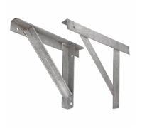 2 xHEAVY Duty Gallows Chimney Bracket Support 480MM X 50MM X 5MM Pair