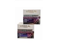 2 xL'Oreal Paris | Anti-Wrinkle Densifying Night Cream | 55+ Calcium | Pack of 2