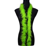 2 Yards 20G Fluffy Marabou Fruit Green Feather Boa for DIY Craft Sewing Trim Home Wedding Party Christmas Decoration