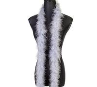 2 Yards 20G Fluffy Marabou Grey Feather Boa for DIY Craft Sewing Trim Home Wedding Party Christmas Decoration