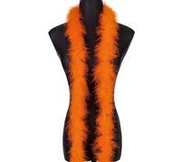 2 Yards 20G Fluffy Marabou orange Feather Boa for DIY Craft Sewing Trim Home Wedding Party Christmas Decoration