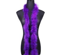 2 Yards 20G Fluffy Marabou Purple Feather Boa for DIY Craft Sewing Trim Home Wedding Party Christmas Decoration