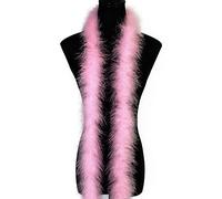 2 Yards 22G Fluffy Marabou Light pink Feather Boa for DIY Craft Sewing Trim Home Wedding Party Christmas Decoration