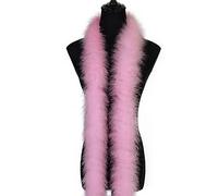 2 Yards 50G Fluffy Marabou Light pink Feather Boa for DIY Craft Sewing Trim Home Wedding Party Christmas Decoration