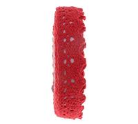 2 Yards Self Adhesive Cotton Lace Decorative Sticky Ribbon Tape 15 mm Red