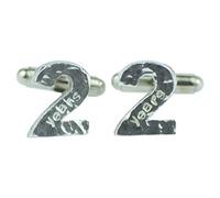 2 Year Anniversary Cuff links - Hammered Rustic Effect Made for the Perfect 2nd Anniversary Gift, Made In UK