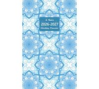 2 Year Monthly Planner 2026-2027: 24-Month Agenda Appointment Notebook from January to December with Blue Mandala Cover Small Size for Purse Includes Federal Holidays and Inspirational Quotes