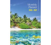 2-Year Monthly Planner 2026-2027: 24-Month Calendar | January 2026 - December 2027 | Compact 6 x 9 inches Organizer with Notes & Goals Section for ... | Tropical Island & Underwater World Theme
