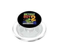 2 Year Old Birthday Boy Music DJ T-Rex Dinosaur Theme Party PopSockets PopGrip for MagSafe