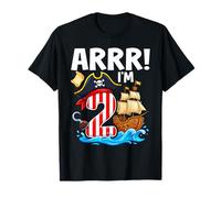 2 Year Old Pirate Birthday ARR Pirates Treasure Map 2nd T-Shirt