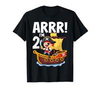 2 Year Old Pirate Birthday Party ARR 2nd Pirates Ship T-Shirt