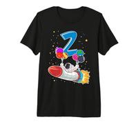2 Years Old Astronaut 2nd Birthday Space Rocket Boy Premium T-Shirt