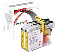 2 Yellow Compatible Ink Cartridge Replace LC223 for Brother DCP-J4120DW MFC-J4420DW MFC-J4620DW MFC-J4625DW MFC-J5320DW MFC-J5620DW MFC-J5625DW MFC-J5720DW Printer