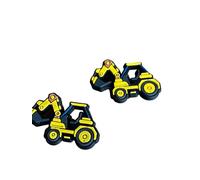 2 Yellow Digger Shoe Charms For Crocs & Jibbitz Wristbands
