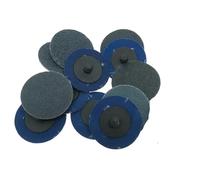 2"Zirconia Quick Change Sanding Disc KIt 36-240Grit Roll Lock R-Type Sandpaper Abrasive Disc 50mm 1/4" Holder paint Rust removal(MIx)