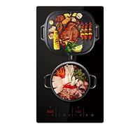 2 Zones 30cm Glass Electric Ceramic Hob in Black, Built-in worktop & Touch Controls,3000W