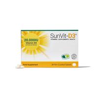 20,000IU (500µg) 28, High Strength Weekly Vitamin D3 Tablets For Adults