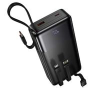 20,000mAh Portable Power Bank - High-Capacity Fast Charging External Battery Pack with Five USB Outputs & LED Power Display, Compatible with i Phone, Samsung, Android & USB Devices