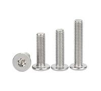 20/10/5 PCs M2.5 m3 M4 M5 M6 M8 cm hex Torx ultra-thin ultra-low flat round head bolt 304 stainless steel(3mm)