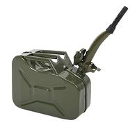 20/10/5L Petrol Can, Metal Container with Spout and Handle, Army Green Jerry Can, Portable Oil Can Diesel Storage Can for Car Truck Motorcycle Vehicle Off Road Emergency Supply (10L 0.8mm)