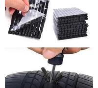 20-100 Tubeless Tire Tyre Puncture Repair Kit Strips Plug Car Van Truck Bike 10CM Black/Brown - Joarder (100, Black)