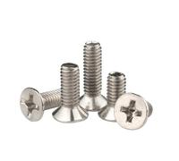 20~1000pcs M1.2 M1.4 M1.7 M2 M2.5 M3 M4 M5 Nickel Plated Carbon Steel KM Screw Cross Flat Countersunk Head Screws(16mm,M5 (20pcs))