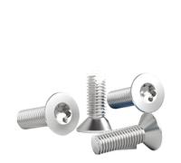 20-100pcs 304 Stainless Steel Six-Lobe Flat Head Screw M2 M2.5 M3 M4 M5 M6 GB2673 Countersunk Torx Screws Star Head Bolts(6mm,M2 (100pcs))