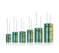 20-100Pcs Aluminum Electrolytic Capacitor High Frequency Low 100V 47UF 100UF 220UF 330UF 470UF 1000UF(100V330UF-2-50PCS)