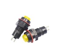 20/100PCS DS-211 DS-213 10mm Round Push Button Switch Miniature Reset Momentary/Self Locking Round(Green,100PCS,Self-Reset)