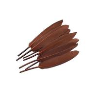 20/100pcs Duck Feathers DIY feathers for jewelry making Plumes Earring Home Wedding decoration plumas crafts accessories 10-15CM(Brown feathers,100pcs)