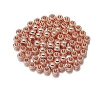 20-100Pcs/Lot 4/5/6/8/10/12/14.0mm Big Hole Beads CCB Beads Spacer Loose Beads for DIY Jewelry Making Accessories Charms -Rose Gold-12mm x 50pcs