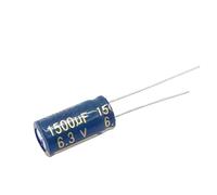 20-100PCS/Lot 6.3V 1500μF Aluminum Electrolytic Capacitors - 8×16mm, 20% Tolerance, Low ESR/Impedance, High-Frequency(100Pcs)