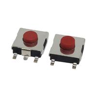 20/100PCS/LOT 6 * 6 * 2.5/2.7/3.1/3.4 3.7mm SMD Switch 4Pin feet Touch M icro Switch Push Button Switches Red 6X6 Tact Switch(6x6x2.5MM,100PCS)