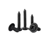 20-100pcs M1.2/M1.4/M1.7/M2/M2.3/M2.6/M3/M4 PWA-type Carbon Steel Flange Button Head Cross Recessed Wood Screws, M3x5mm(30pcs)
