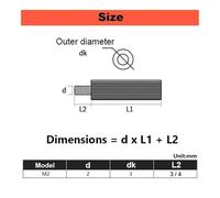 20-100Pcs M2 Brass Circular Knurled Copper Isolation Column Internal Thread Pillar PCB Cylinder Single Metal Monitoring Stud Camera Screw Fasteners Screws(L2 Thread Length 4mm,M2x15mm (50Pcs))