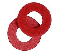20-100pcs M2-M12 Insulation Plain Gasket Ring Red Steel Paper Fiber Insulating Flat Washer(100pcs M5x15,Thick 0.5mm)