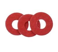 20-100pcs M2-M16 Red Steel Paper Fiber Insulating Flat Washer Insulation Plain Gasket Ring Meson Spacer(20pcs M16x30x1.5mm)