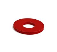 20-100Pcs M2 M2.5 M3 M4 M5 M6 M8 M10 M12 M14 M16 M18 M20 Nylon Flat Insulation Washers Blue Yellow Red Plastic Sealing Ring Gaskets Spacer(Red,M10X25X2_20PCS)