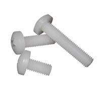 20-100pcs M3 M4 M5 M6 M8 M10 Cross Pan Head Plastic Screw High-strength Acid Alkali Resistant Insulated Bolt(10mm,M3-100pcs)