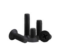 20~100pcs Nylon Countersunk Head Screw M2 M2.5 M3 M4 M5 M6 M8 White/Black Plastic Flat Head Bolts Length: 4~40mm(Black,M5x20(50pcs))
