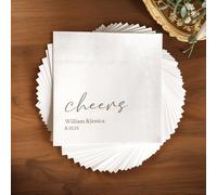 20-100pcs Personalized Wedding Napkins Customize Text Napkins Graduation Decorations 2025 Deals Custom Cocktail Decor for Wedding Party Graduation (Customize Napkin)