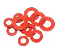 20-100pcs Red Steel Paper Fiber Flat Washer M2 M2.5 M3 M4 M5 M6 M8 M10 M12 M14 M16 Plain Gasket Ring Meson
