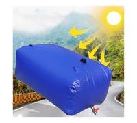 20-1070 Gal PVC Foldable & Portable Water Bladder with Overflow Kit, Emergency Water Tank/Bag for RV Camping Rainwater Collecting(2x1.2x0.87m/2082L/550gal)