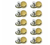 20/10Pcs Detachable Jeans Screw Button Snap Fastener Pant Pins Nail Jeans Adjustable Waist Alloy Buckles Sewing Accessories-Style A-10PCS