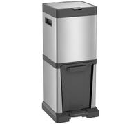 20+14L Pedal Soft-Close Kitchen Bin Silver